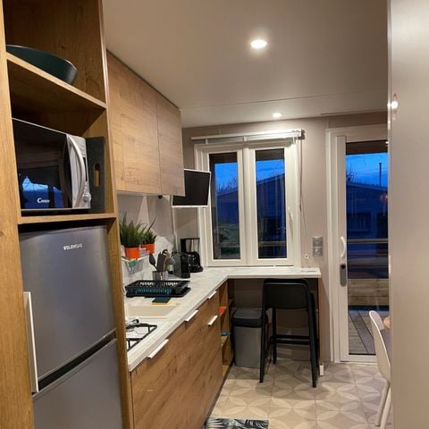 Mobile home 6 persons - Standing 28m2 + integrated terrace 8m2 4/6 pers