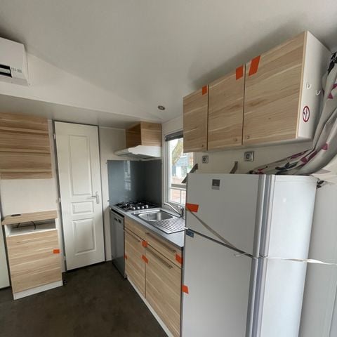 Mobilheim 6 personen - 32m2 - 3 Schlafzimmer - KLIMAANLAGE - Überdachte Terrasse 12m2