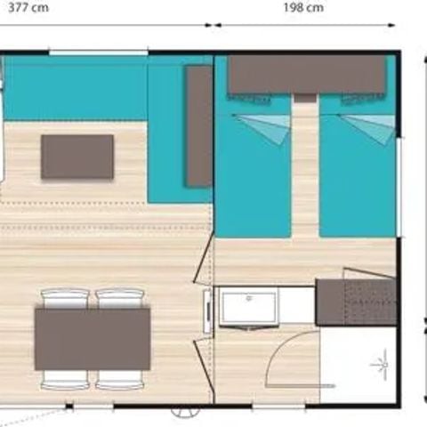 MOBILE HOME 6 people - DETANT TYPE 3