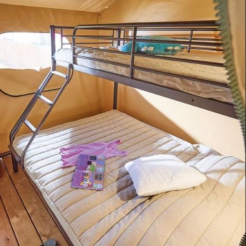 Canvas and wooden tent 5 persons - LODGE BALI