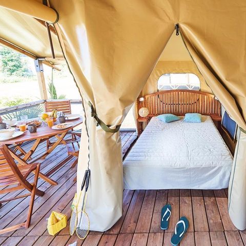 CANVAS AND WOOD TENT 5 people - Bali Lodge Tent 3 Rooms 4/5 People