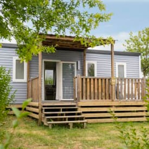 Stacaravan 6 personen - Cottage Périgord 5/6p 2ch ** (in het Frans)