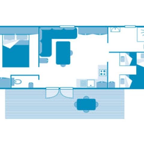 Mobilheim 6 Personen - Cottage 5/6p 2ch ***