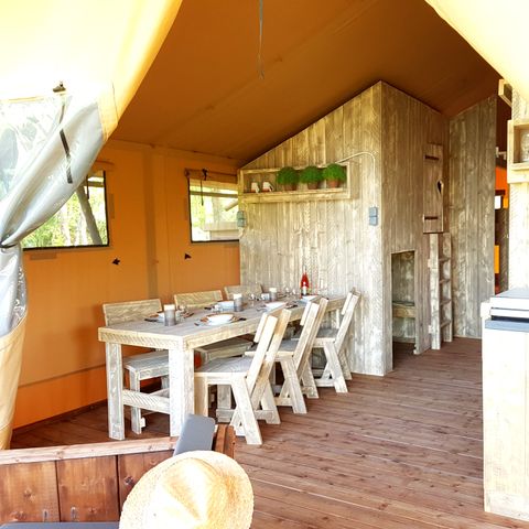 Glamping tent 6 persons - Lodge du Lac 4 FEUILLES