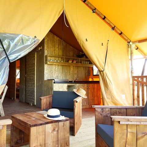 Glamping tent 6 persons - Lodge du Lac 4 FEUILLES
