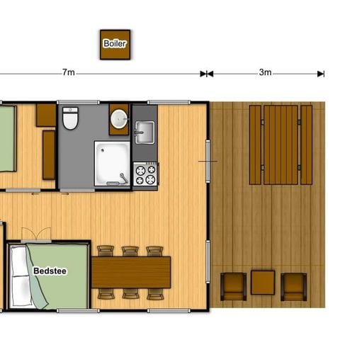 CANVAS BUNGALOW 6 people - Lodge du Lac 4 FEUILLES