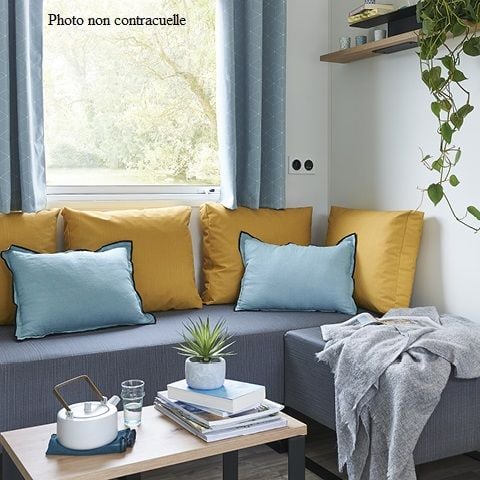 Stacaravan 6 personen - Cottage PREMIUM++ 3 slaapkamers - WATERZICHT 6 pers