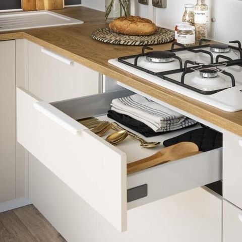 Mobilheim 4 Personen - Cottage Du Lac PREMIUM++ 2 Zimmer - PLAN D'EAU ANSICHT 5 Pers.