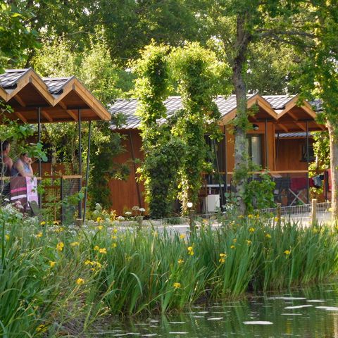 Chalet 4 personnes - Chalet du Lac 4 FEUILLES - 2 chambres - FACE PLAN D'EAU