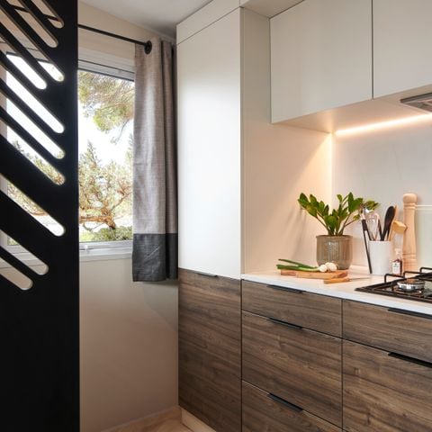 Stacaravan 2 personen - Cottage Nature Exclusif 1 slaapkamer met SPA 2 pers