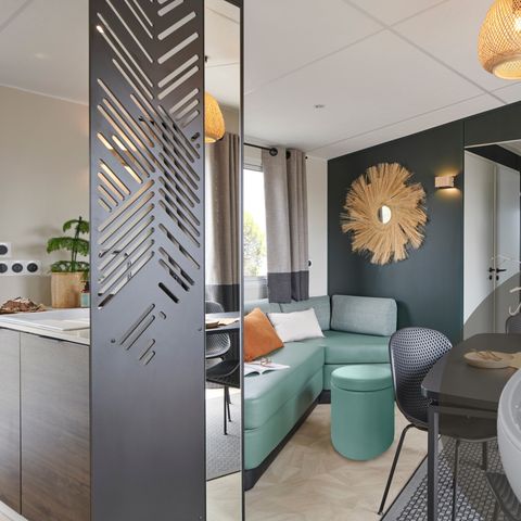 Mobilheim 8 Personen - Cottage Nature Family Exclusive 3+1 Zimmer mit Privatpool