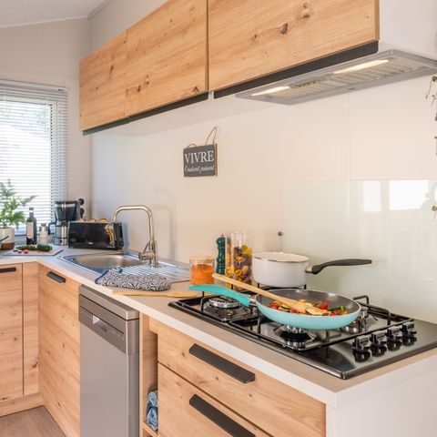 Mobilheim 6 Personen - Privilège TV LV Clim - 3 Schlafzimmer - 6 Personen