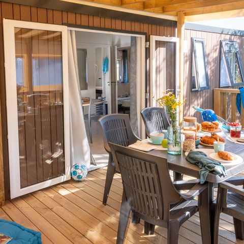 Stacaravan 6 personen - Privilège TV LV Clim - 3 slaapkamers - 6 slaapplaatsen