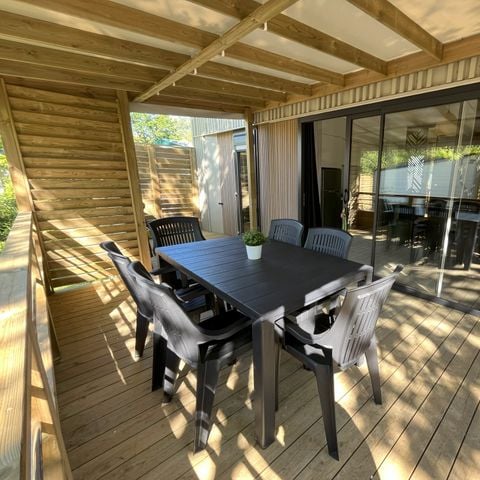 MOBILHOME 6 personnes - Cottage Nature EXCLUSIF 3 chambres avec SPA