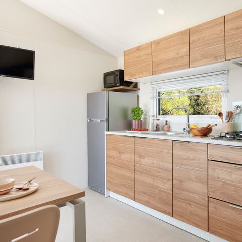 Stacaravan 4 personen - PREMIUM 2-slaapkamer FISHER'S cottage - Uitzicht op het water