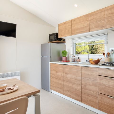 Stacaravan 4 personen - PREMIUM 2-slaapkamer FISHER'S cottage - Uitzicht op het water