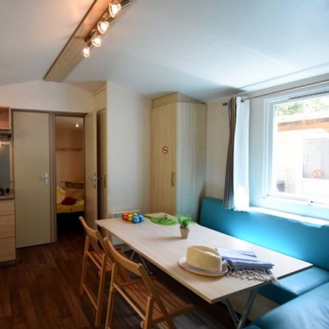BUNGALOW 6 personnes - Mobil Home Aqua 2 Chambres 4 Adultes et 2 Enfants Terrasse semi-couverte Clim TV