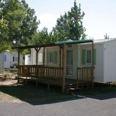 BUNGALOW 8 personnes - Mobil Home Aqua 3 chambres 6 adultes et 2 enfants Terrasse Semi-couverte Clim TV