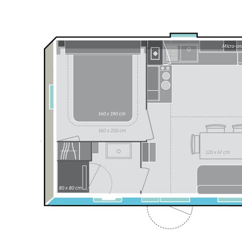 Mobilhome 6 personas - Camping O'Hara Scheldeoord