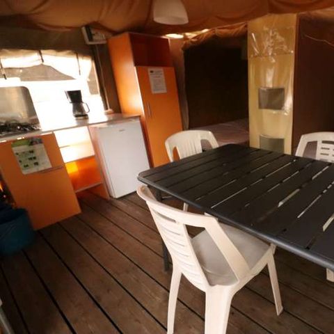 Bungalow de lona 4 personas - 16 m² sin aseos