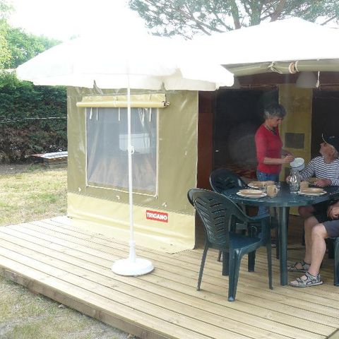 Bungalow de lona 4 personas - 16 m² sin aseos