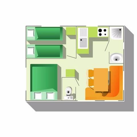 Mobilhome 4 personnes - Sun Roller Bambou