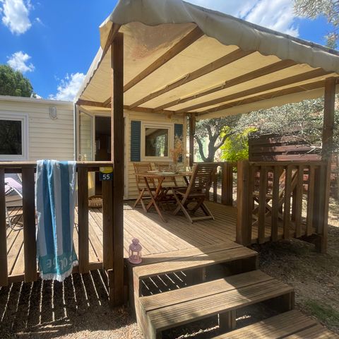 Mobile home 4 persons - Laurier - air-conditioned - 2 bedrooms