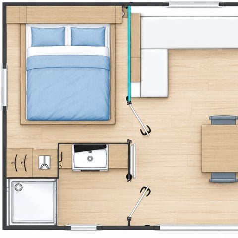 Mobilhome 6 personnes - 3 chambres