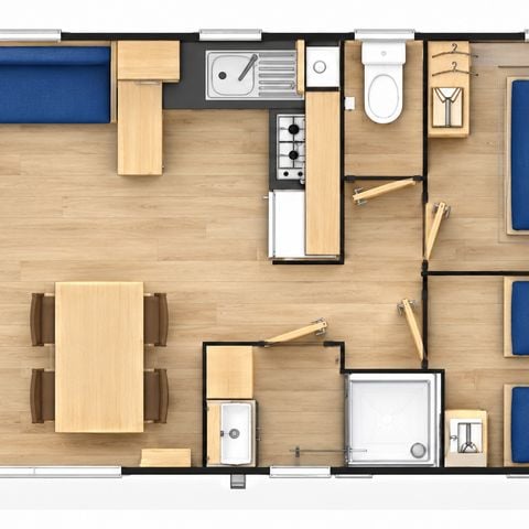 Mobilhome 8 personnes - 4 chambres