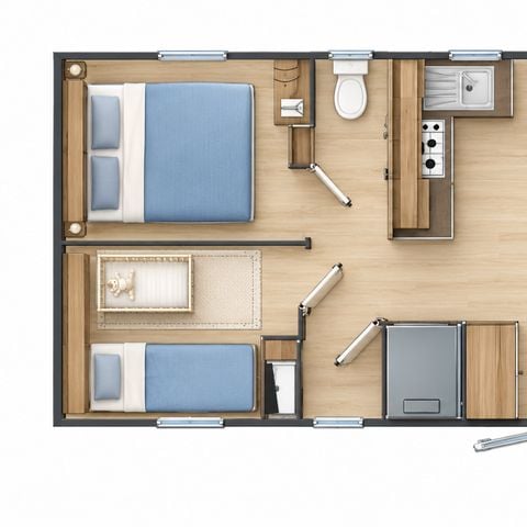 Mobilhome 8 personnes - GRAND CONFORT