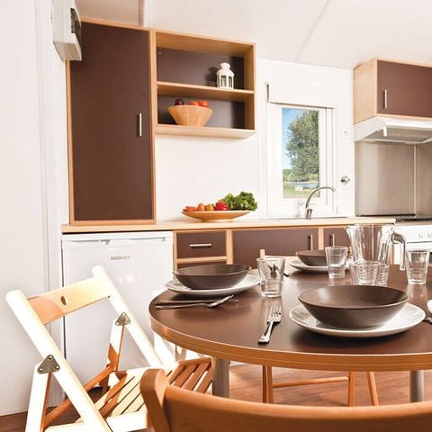 BUNGALOW 6 personas - Mobil-home | Confort | 3 Dormitorios | 6 Pers. | Terraza elevada | Aire acondicionado