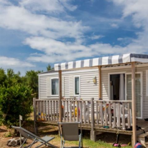 Mobile home 5 persons - Large Cottage Confort - Semi-covered terrace