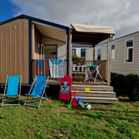 Mobilheim 4 Personen - Großes Cottage Confort - Integrierte überdachte Terrasse