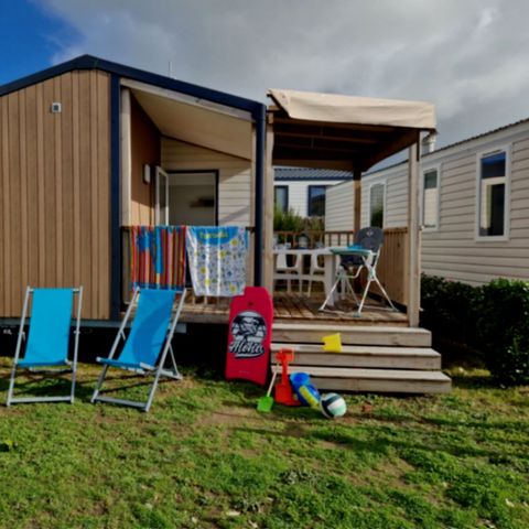 MOBILHOME 4 personas - Large Comfort Cottage - Terraza cubierta integrada