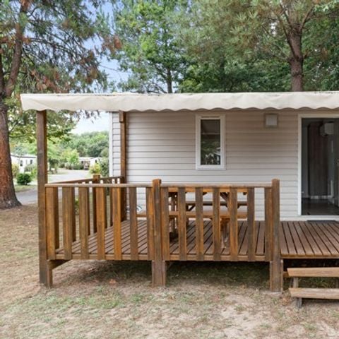 Stacaravan 4 personen - Classic XL | 2 slaapkamers | 4 pers. | Verhoogd terras