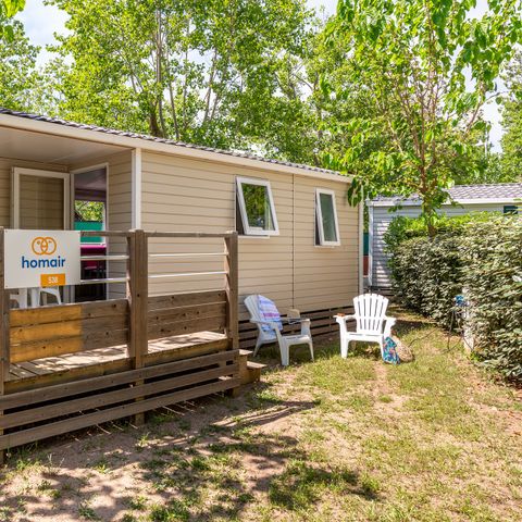 Mobilheim 6 personen - Comfort | 3 Schlafz. | 6 Pers. | Einfache Terrasse
