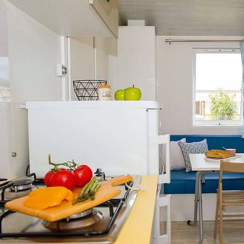 Mobilheim 4 Personen - Comfort | 2 Zi. | 4 Pers. | Einfache Terrasse