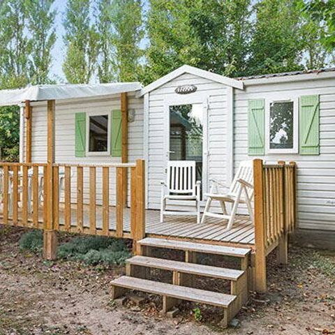 Mobilheim 6 Personen - Mobilheim | Classic | 2 Zi. | 4/6 Pers. | Erhöhte Terrasse