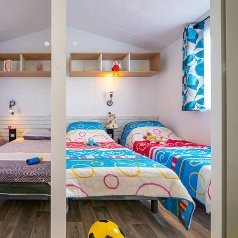 Stacaravan 6 personen - Stacaravan | Comfort | 3 Slaapkamers | 6 Pers. | Verhoogd terras