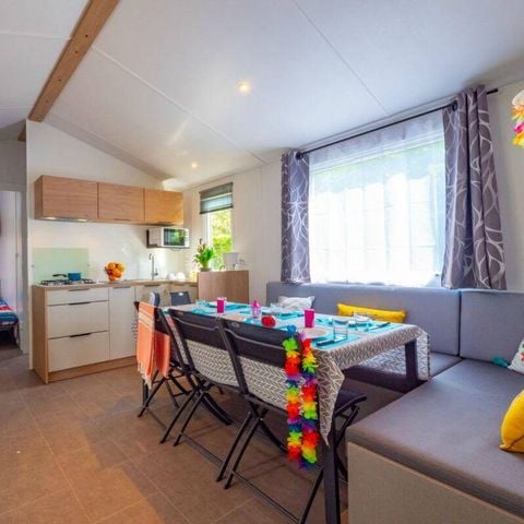 Stacaravan 8 personen - Mobile-home | Comfort | 4 slaapkamers | 8 pers. | Verhoogd terras | 2 badkamers