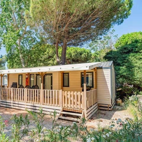 Stacaravan 8 personen - Mobile-home | Comfort | 4 slaapkamers | 8 pers. | Verhoogd terras | 2 badkamers