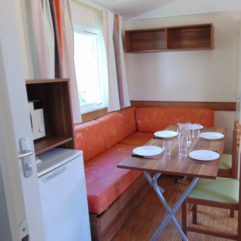 Mobilheim 6 personen - éco 30 m² / 2 Zimmer - überdachte Terrasse