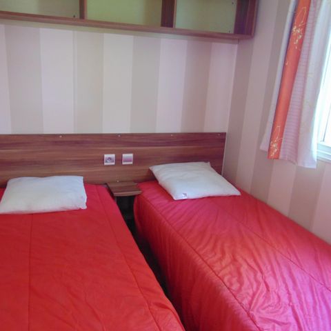 Mobilheim 6 personen - éco 30 m² / 2 Zimmer - überdachte Terrasse