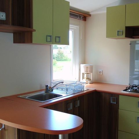 Mobilheim 6 personen - éco 30 m² / 2 Zimmer - überdachte Terrasse