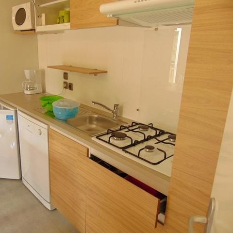 MOBILHOME 6 personas - Premium 33m² / 2 dormitorios - 2 baños - terraza