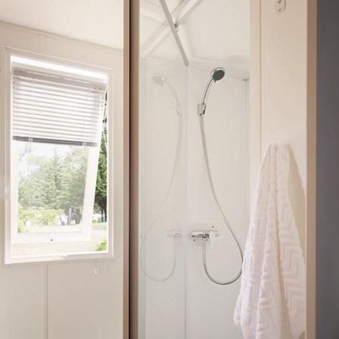 Mobilheim 6 personen - Premium 33m² / 2 Schlafzimmer - 2 Bäder - Terrasse