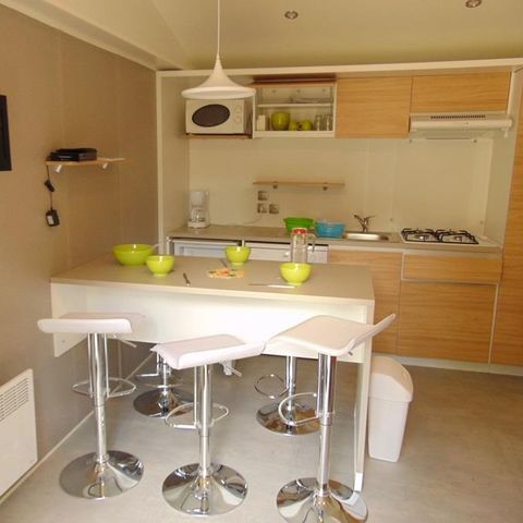 Mobilheim 6 personen - Premium 33m² / 2 Schlafzimmer - 2 Bäder - Terrasse