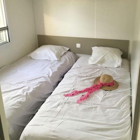 Mobilheim 6 Personen - Homeflower Premium 31m² / 3 Schlafzimmer - Terrasse