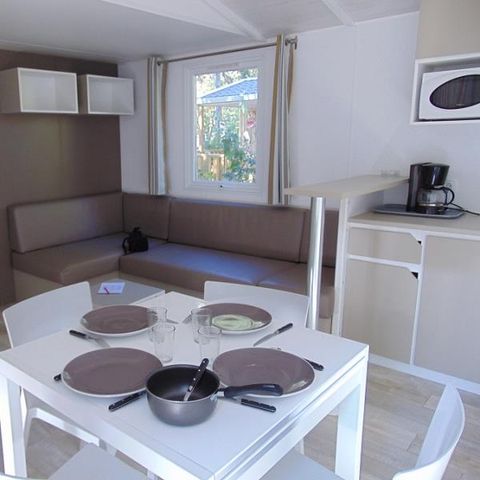Stacaravan 8 personen - Comfort stacaravan 38 m² / 4 slaapkamers - terras