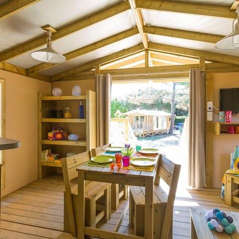 Hébergement 4 personnes - Sweet Flower Confort+ sur pilotis 43m² / - 2 chambres - Terrasse